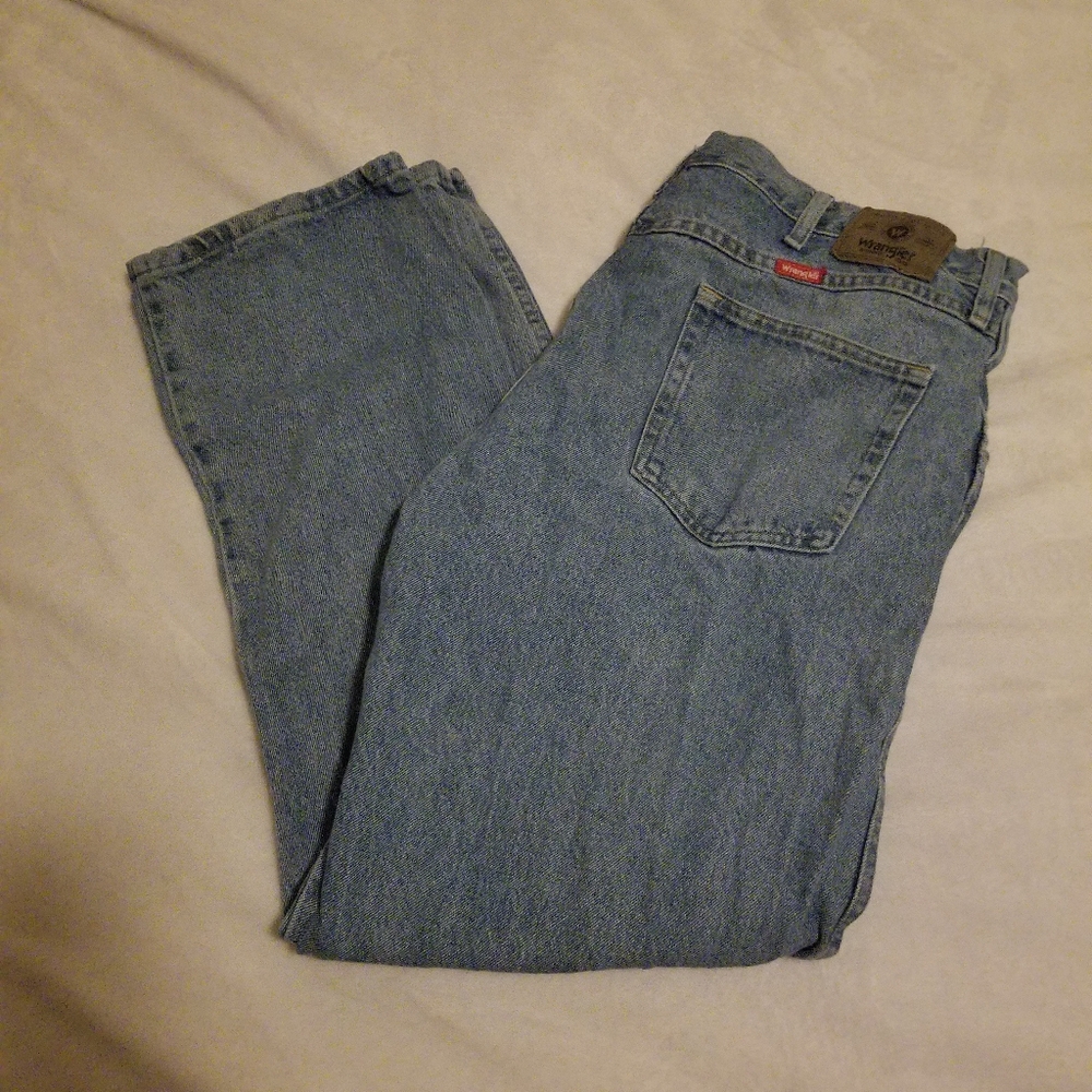 🤍 GUC Wrangler Men's Blue Jeans Size 42x30